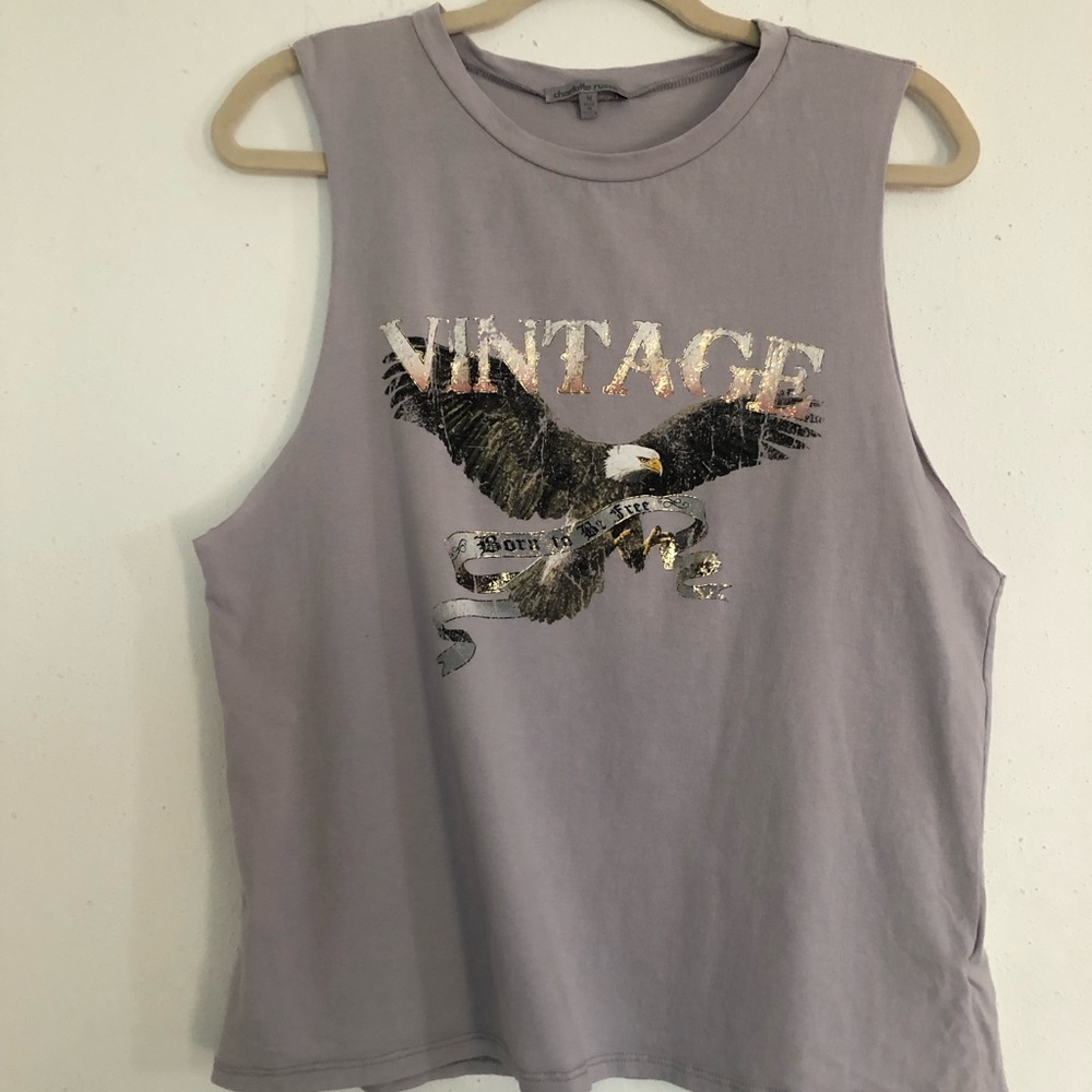Charlotte Russe~ Lovely Gold Toned VINTAGE with Eagle design Top
